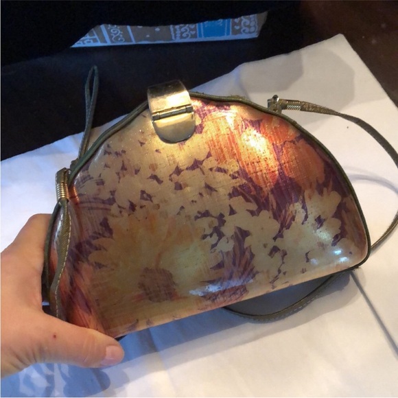 ELKA Hardcase clamshell shoulder strap evening bag clutch - Picture 5 of 15